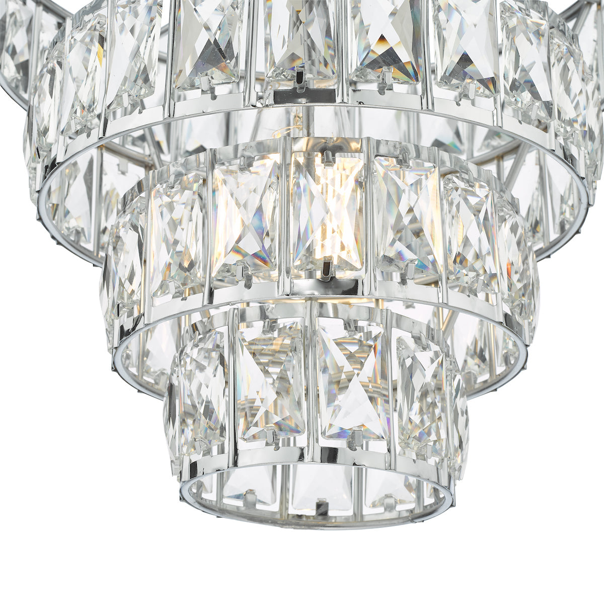 Cerys Single Pendant Polished Chrome Crystal<br>Polished Chrome