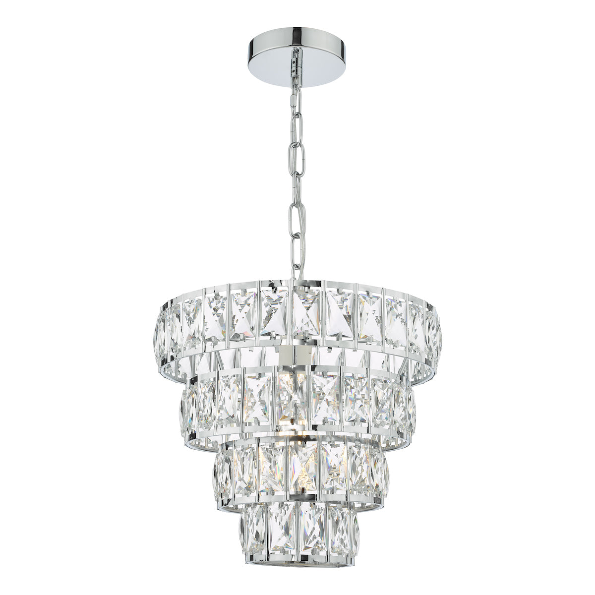 Cerys Single Pendant Polished Chrome Crystal<br>Polished Chrome