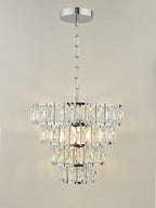 Cerys Single Pendant Polished Chrome Crystal<br>Polished Chrome