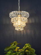 Cerys Single Pendant Polished Chrome Crystal<br>Polished Chrome