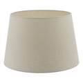 Cezanne Taupe Faux Silk Tapered Drum Shade 35cm<br>Taupe