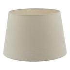 Cezanne Taupe Faux Silk Tapered Drum Shade 35cm<br>Taupe