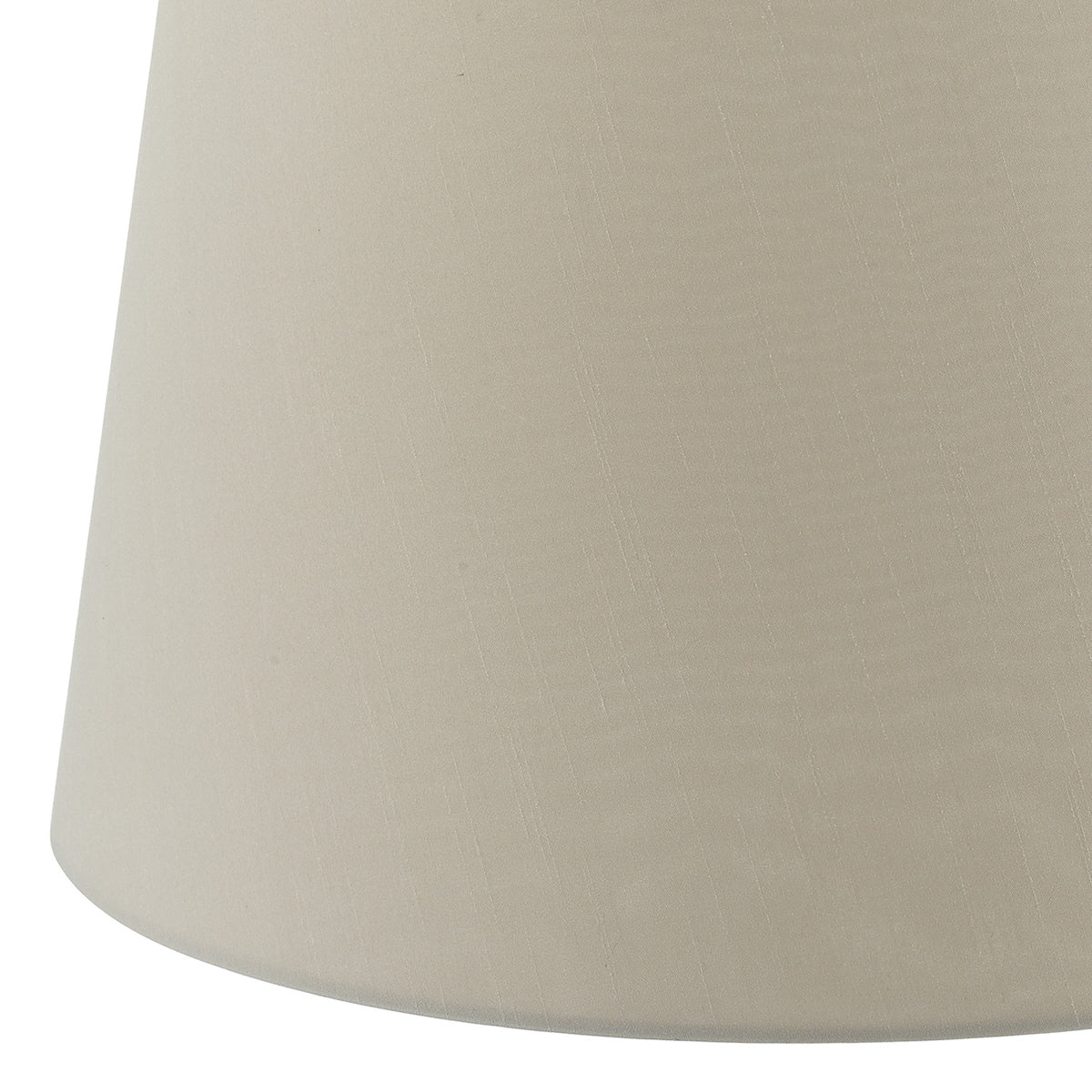 Cezanne Taupe Faux Silk Tapered Drum Shade 35cm<br>Taupe