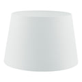 Cezanne White Faux Silk Tapered Drum Shade 35cm<br>White