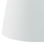 Cezanne White Faux Silk Tapered Drum Shade 35cm<br>White
