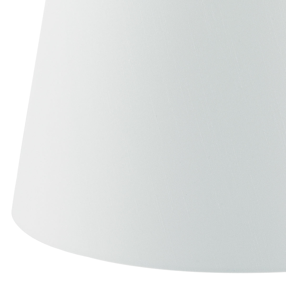 Cezanne White Faux Silk Tapered Drum Shade 35cm<br>White