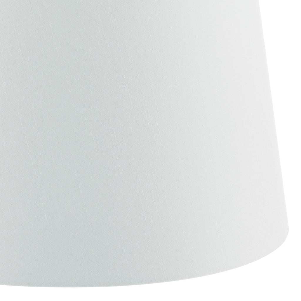 Cezanne White Faux Silk Tapered Drum Shade 35cm<br>White
