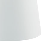 Cezanne White Faux Silk Tapered Drum Shade 35cm<br>White