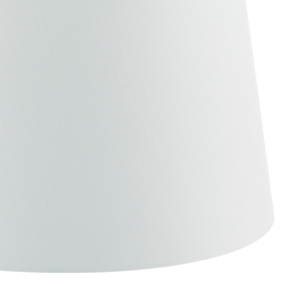Cezanne White Faux Silk Tapered Drum Shade 35cm<br>White