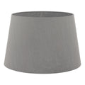 Cezanne Grey Faux Silk Tapered Drum Shade 35cm<br>Grey