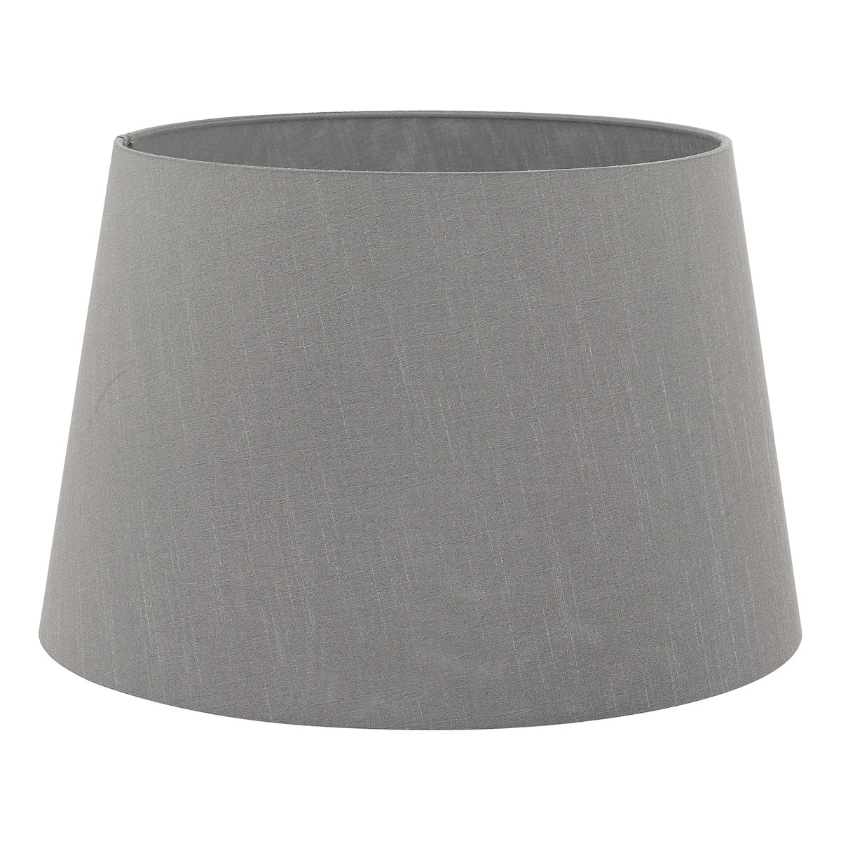 Cezanne Grey Faux Silk Tapered Drum Shade 35cm<br>Grey