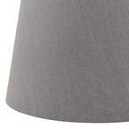 Cezanne Grey Faux Silk Tapered Drum Shade 35cm<br>Grey