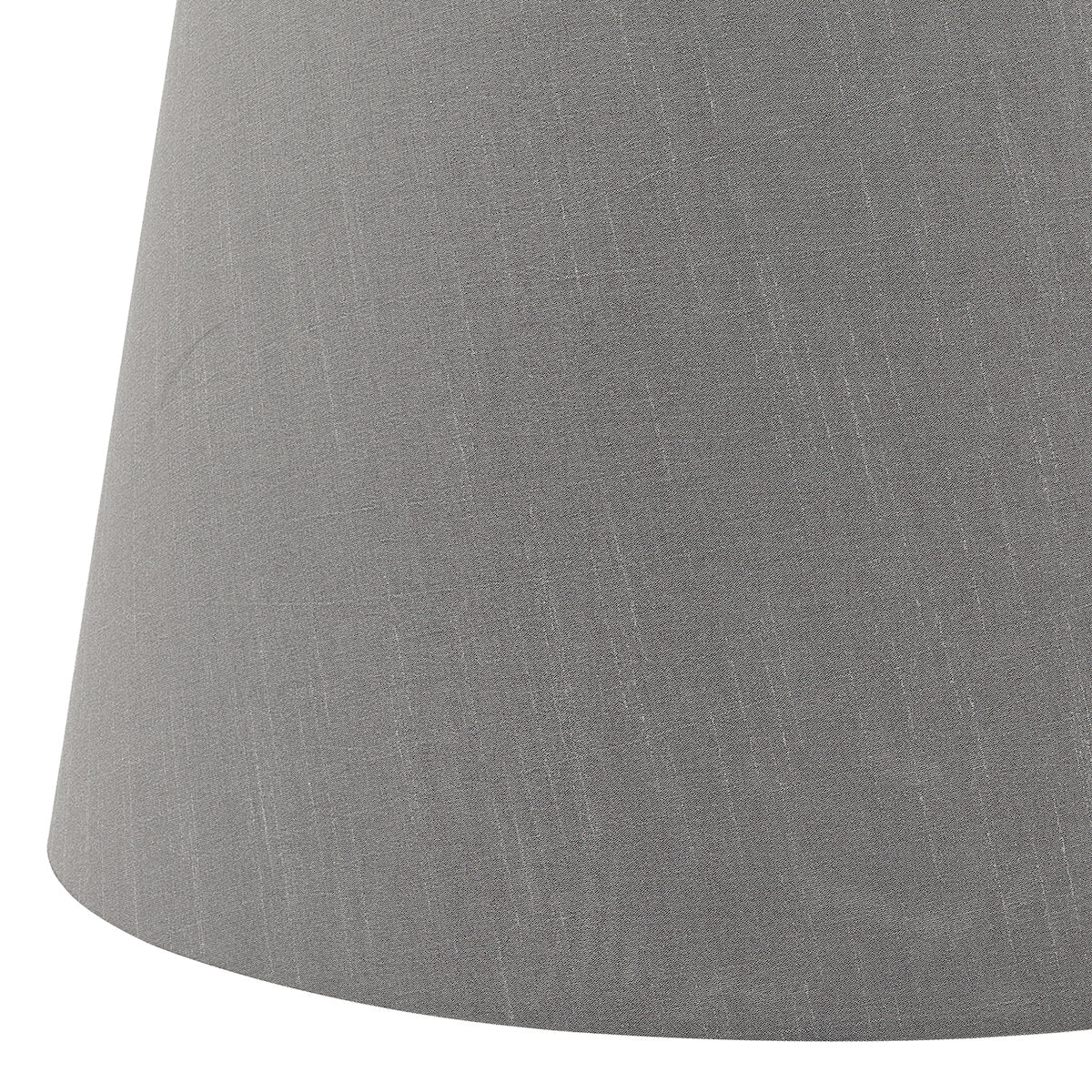 Cezanne Grey Faux Silk Tapered Drum Shade 35cm<br>Grey