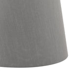 Cezanne Grey Faux Silk Tapered Drum Shade 35cm<br>Grey