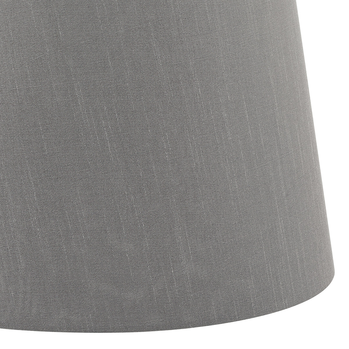 Cezanne Grey Faux Silk Tapered Drum Shade 35cm<br>Grey
