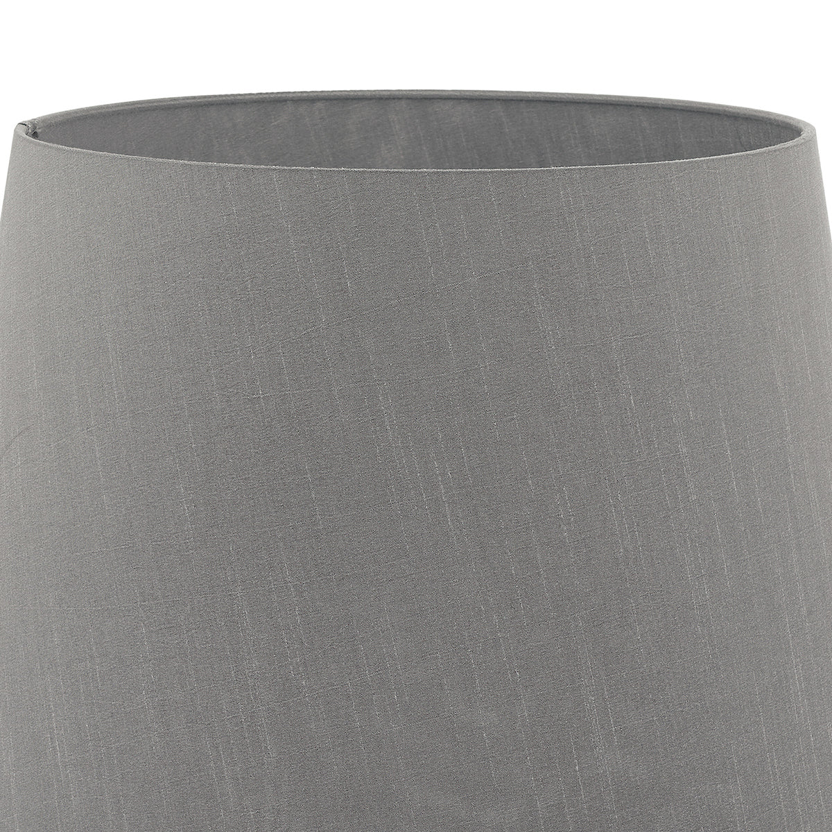 Cezanne Grey Faux Silk Tapered Drum Shade 35cm<br>Grey