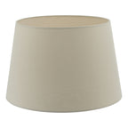 Cezanne Taupe Faux Silk Tapered Drum Shade 40cm<br>Taupe