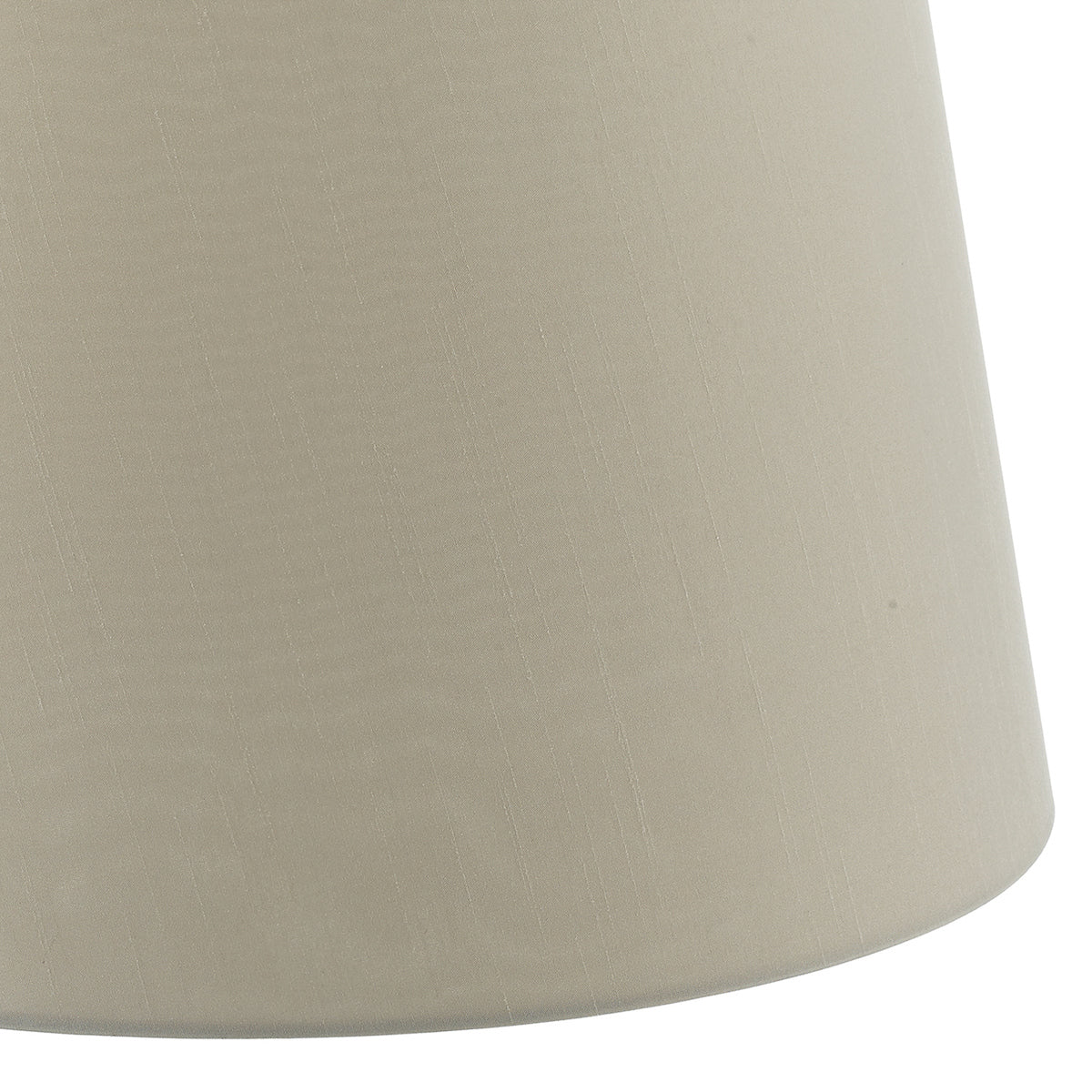 Cezanne Taupe Faux Silk Tapered Drum Shade 40cm<br>Taupe