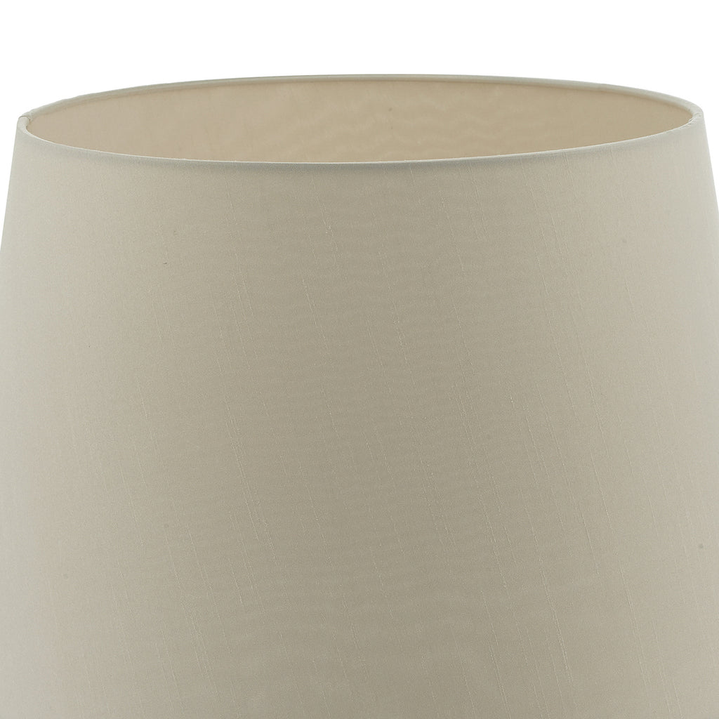 Cezanne Taupe Faux Silk Tapered Drum Shade 40cm<br>Taupe