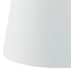Cezanne White Faux Silk Tapered Drum Shade White 40cm<br>White