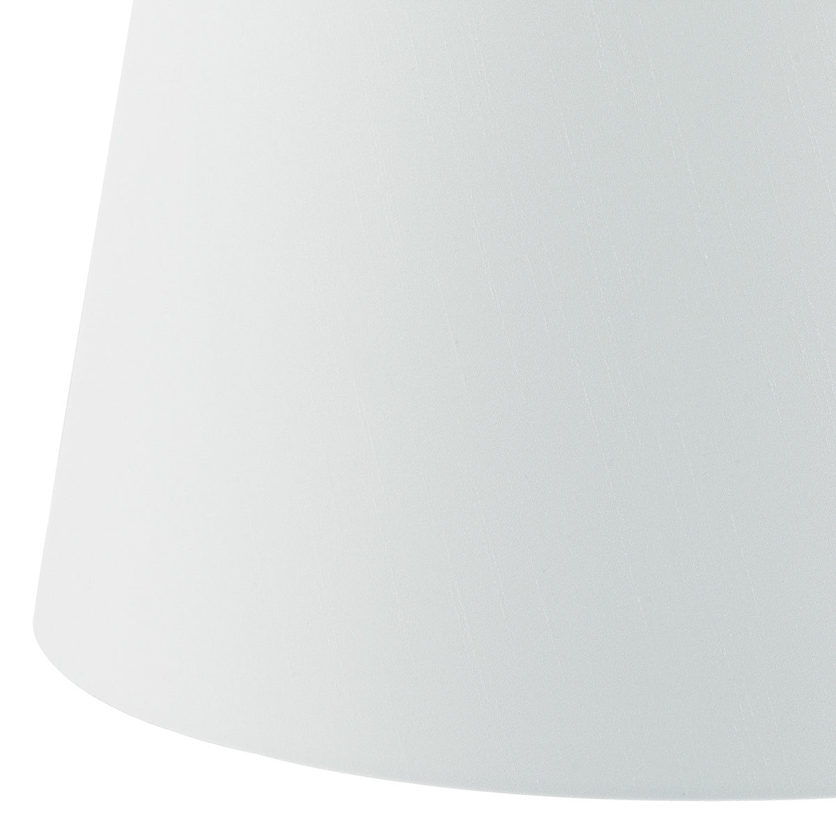 Cezanne White Faux Silk Tapered Drum Shade White 40cm<br>White