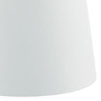 Cezanne White Faux Silk Tapered Drum Shade White 40cm<br>White