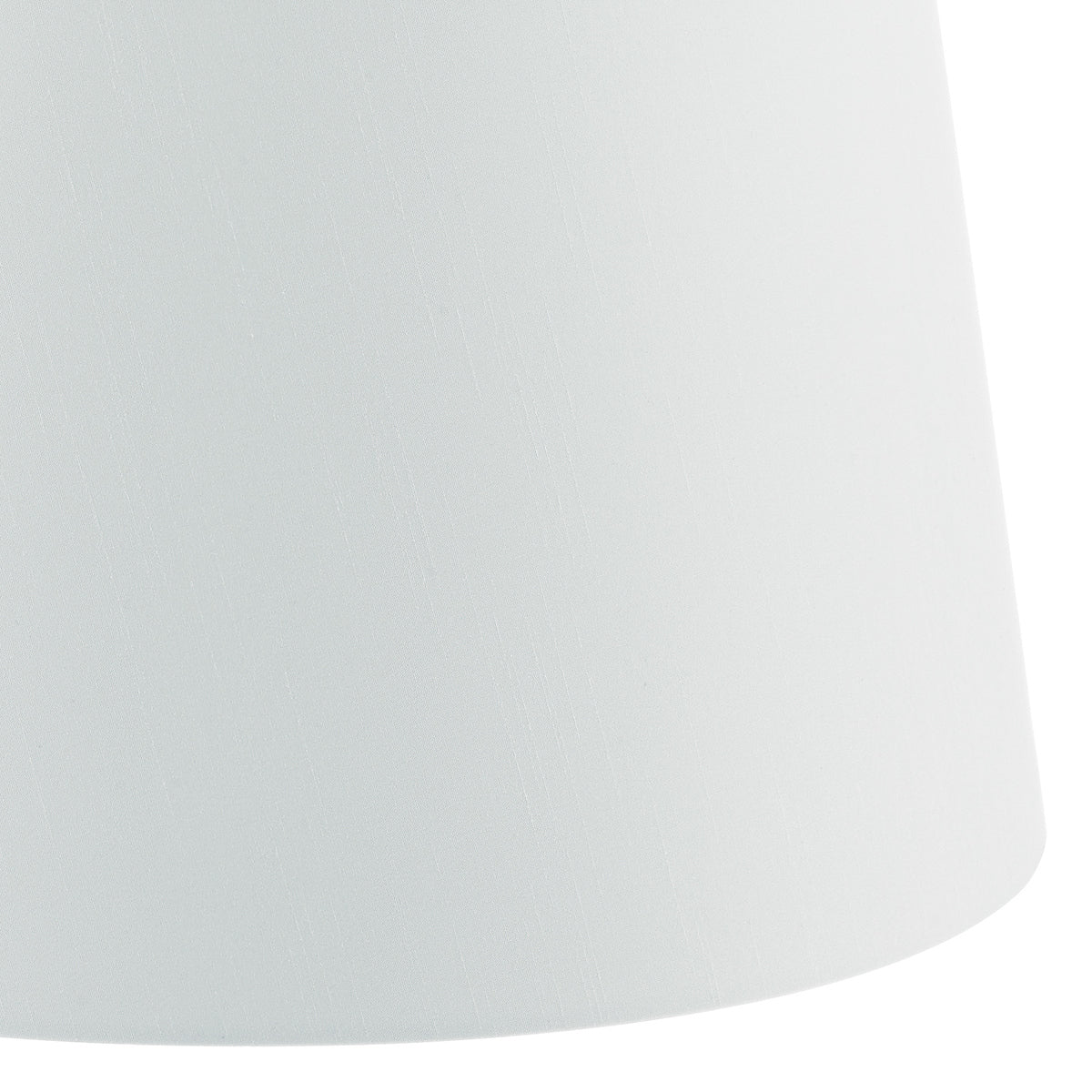 Cezanne White Faux Silk Tapered Drum Shade White 40cm<br>White