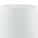 Cezanne White Faux Silk Tapered Drum Shade White 40cm<br>White