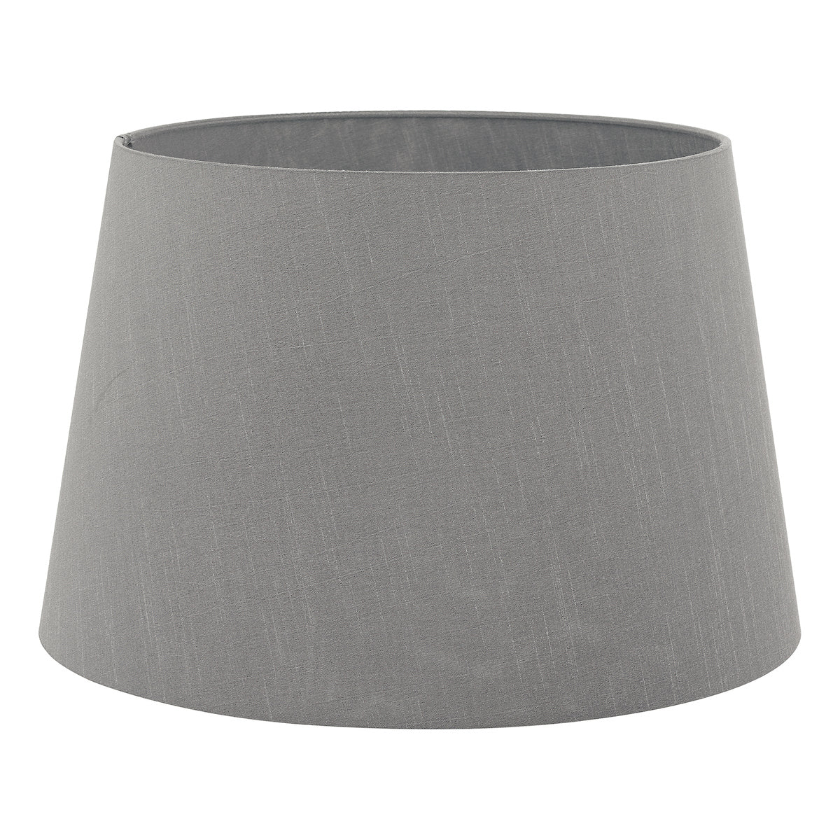 Cezanne Grey Faux Silk Tapered Drum Shade 40cm<br>Grey
