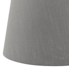 Cezanne Grey Faux Silk Tapered Drum Shade 40cm<br>Grey