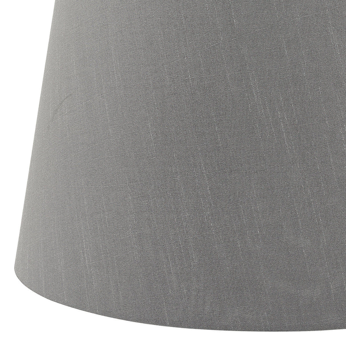 Cezanne Grey Faux Silk Tapered Drum Shade 40cm<br>Grey