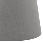 Cezanne Grey Faux Silk Tapered Drum Shade 40cm<br>Grey