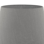 Cezanne Grey Faux Silk Tapered Drum Shade 40cm<br>Grey