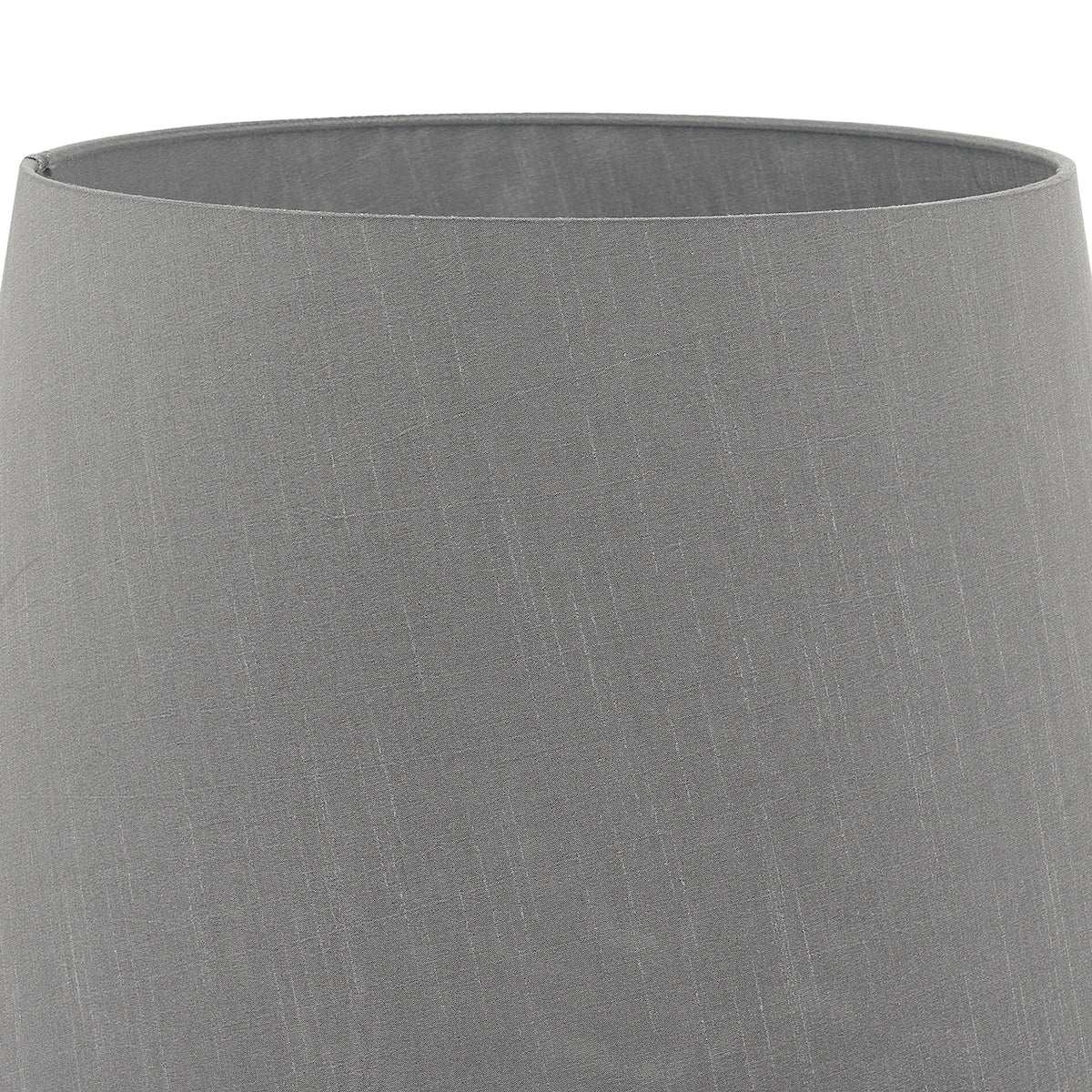 Cezanne Grey Faux Silk Tapered Drum Shade 40cm<br>Grey