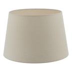 Cezanne Taupe Faux Silk Tapered Drum Shade 45cm<br>Taupe
