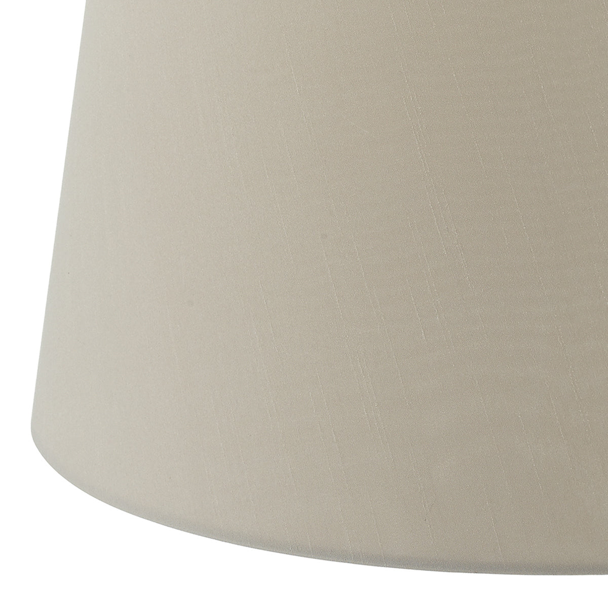 Cezanne Taupe Faux Silk Tapered Drum Shade 45cm<br>Taupe