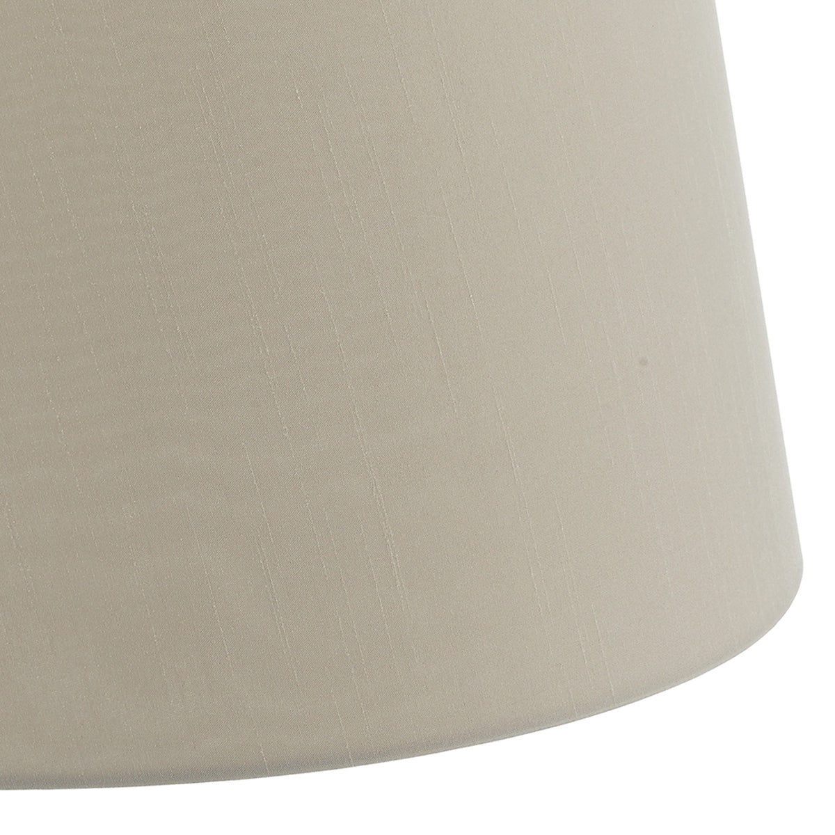Cezanne Taupe Faux Silk Tapered Drum Shade 45cm<br>Taupe