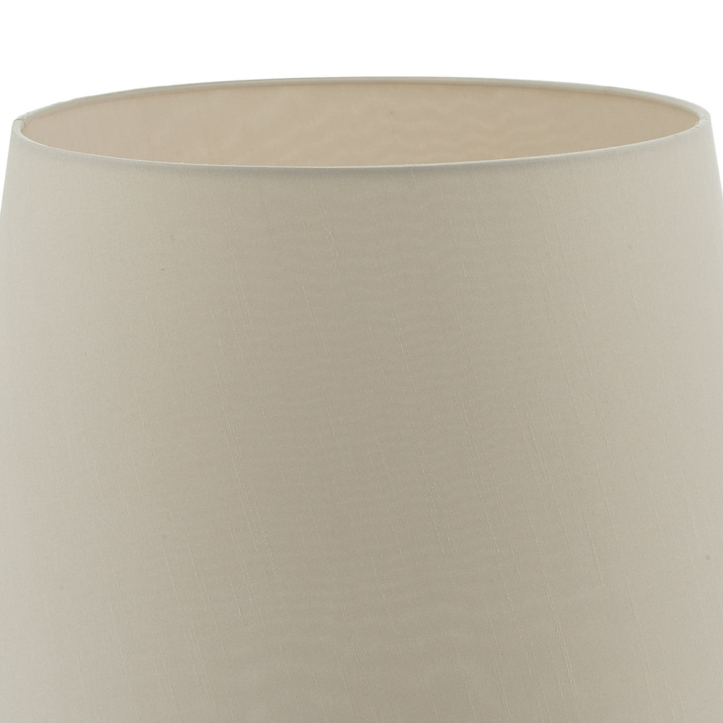 Cezanne Taupe Faux Silk Tapered Drum Shade 45cm<br>Taupe