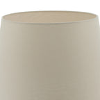 Cezanne Taupe Faux Silk Tapered Drum Shade 45cm<br>Taupe