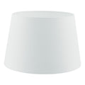 Cezanne White Faux Silk Tapered Drum Shade 45cm<br>White