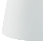 Cezanne White Faux Silk Tapered Drum Shade 45cm<br>White
