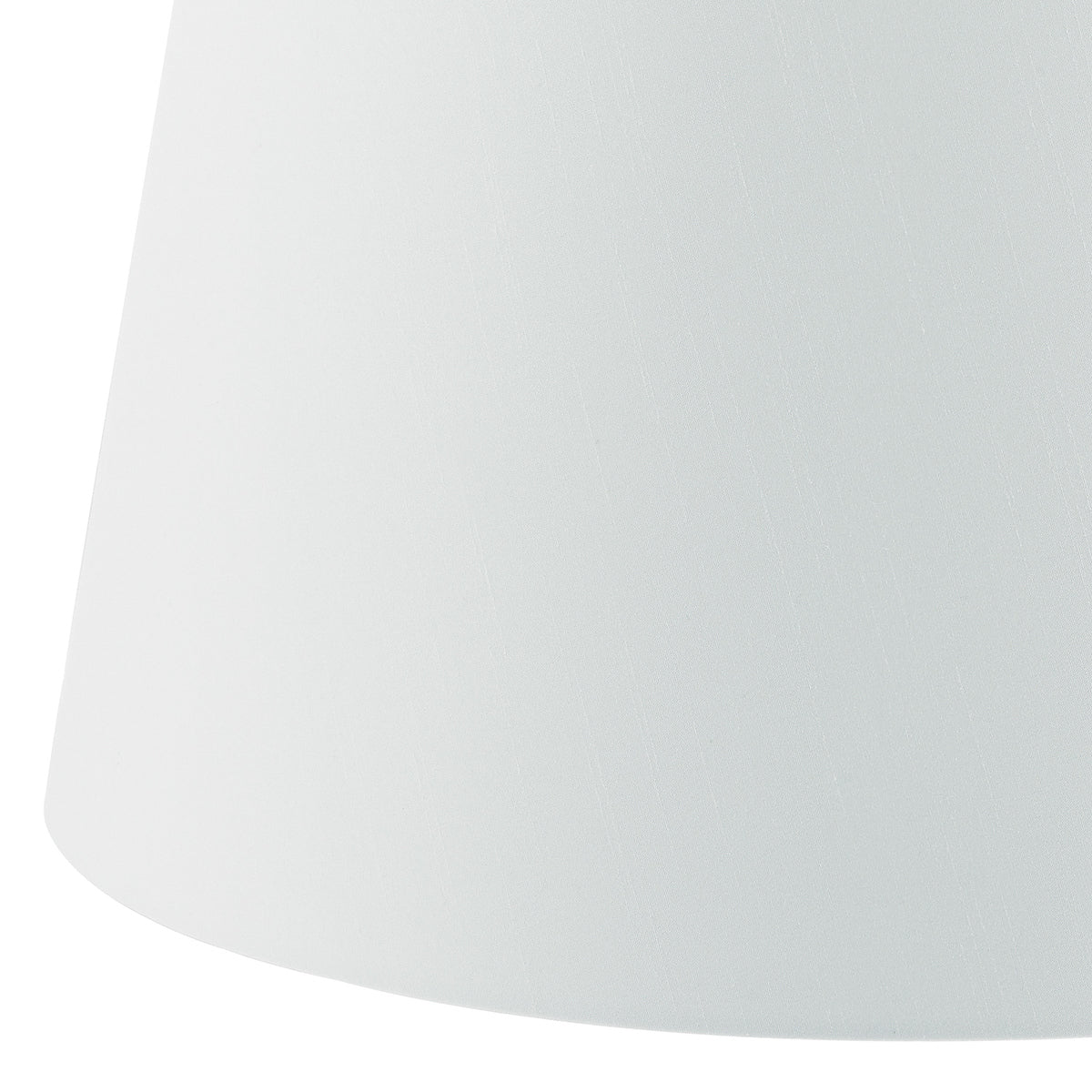Cezanne White Faux Silk Tapered Drum Shade 45cm<br>White