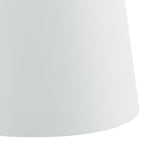 Cezanne White Faux Silk Tapered Drum Shade 45cm<br>White