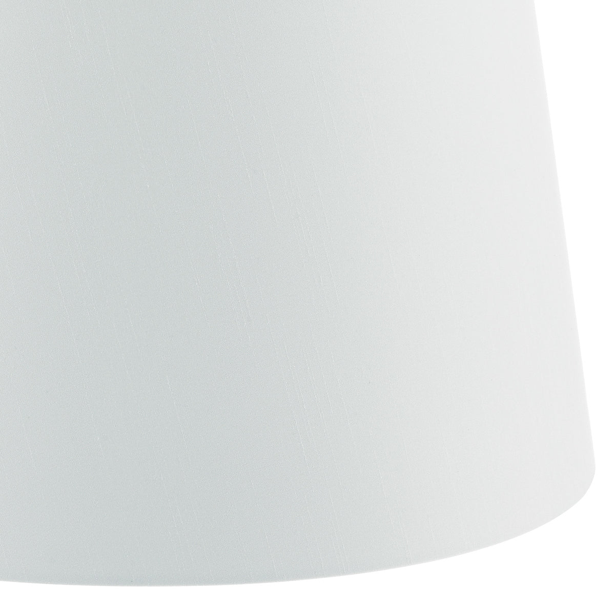 Cezanne White Faux Silk Tapered Drum Shade 45cm<br>White
