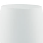 Cezanne White Faux Silk Tapered Drum Shade 45cm<br>White