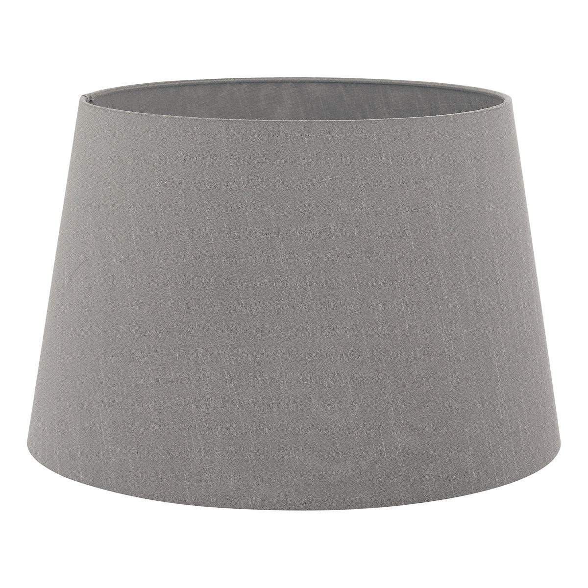 Cezanne Grey Faux Silk Tapered Drum Shade 45cm<br>Grey