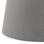 Cezanne Grey Faux Silk Tapered Drum Shade 45cm<br>Grey