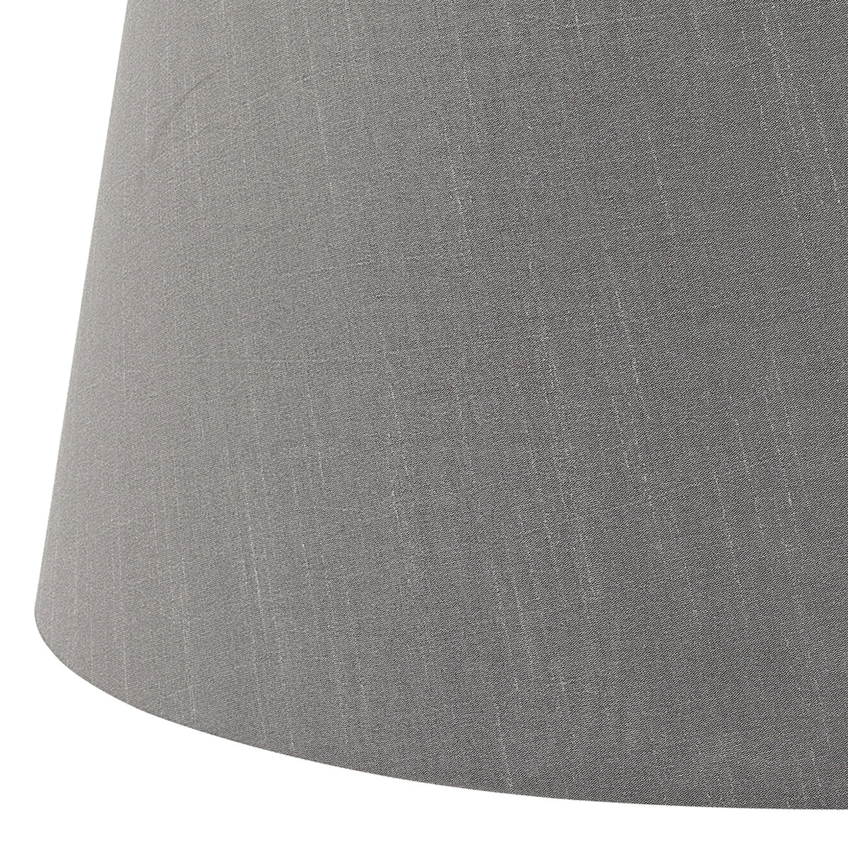 Cezanne Grey Faux Silk Tapered Drum Shade 45cm<br>Grey