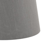 Cezanne Grey Faux Silk Tapered Drum Shade 45cm<br>Grey