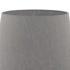 Cezanne Grey Faux Silk Tapered Drum Shade 45cm<br>Grey